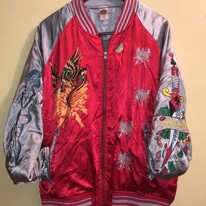 Very hard to find Ed hardy x sukajan souvenir jacket